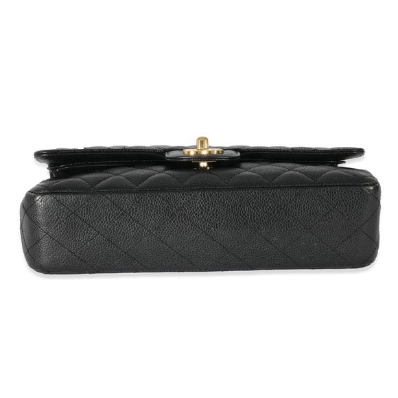 Chanel Black Quilted Caviar Medium Double Flap Bag - Picture 5 of 8